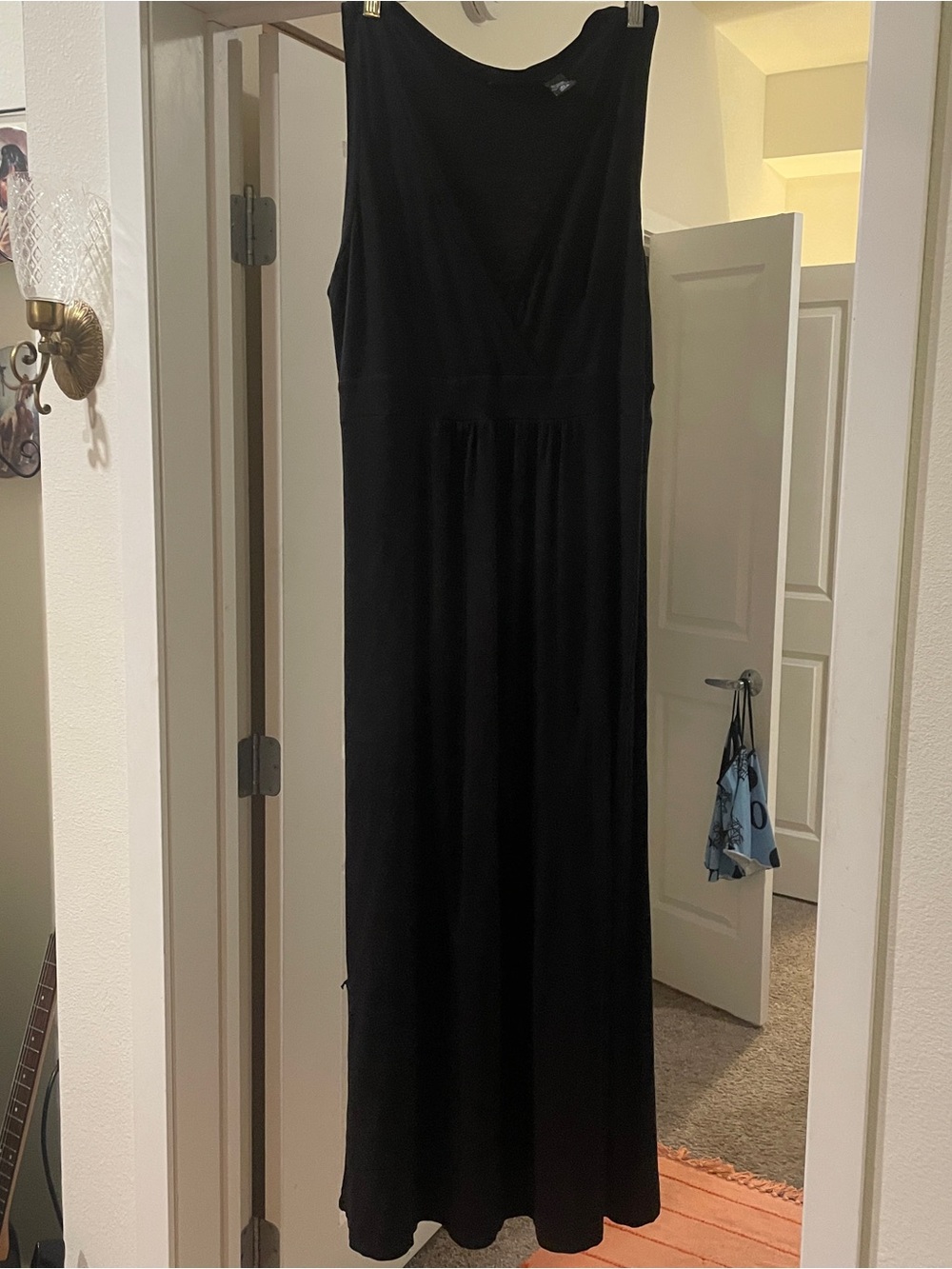 Source Unknown Black Sleeveless Maxi Dress